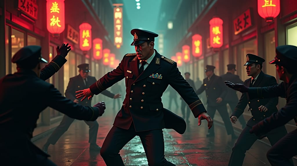Flux Dev William Fairbairn in the 1920s dressed in a Shanghai 1