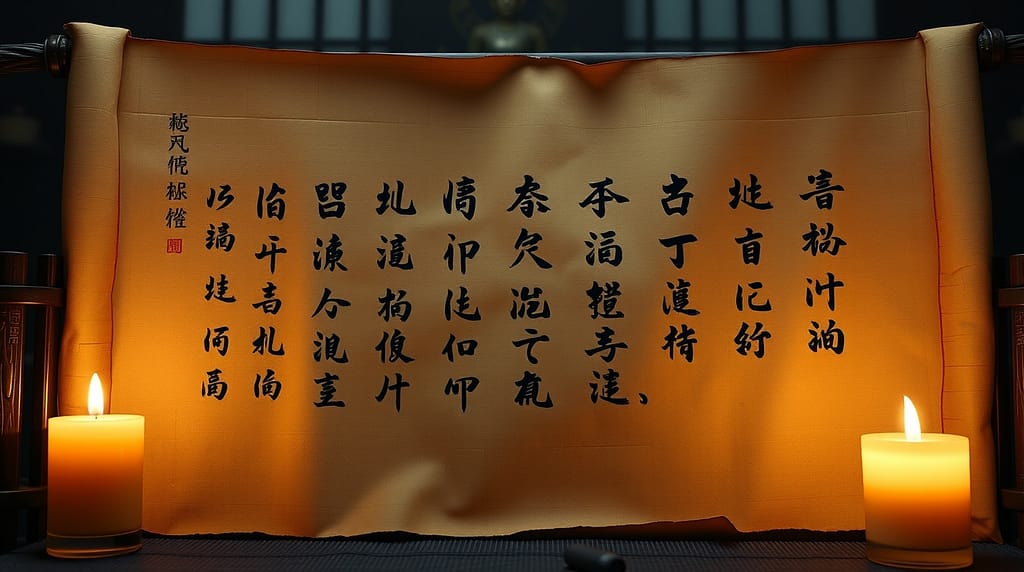 Flux Schnell Scroll of ancient samurai quotesPrompt Ancient pa 1