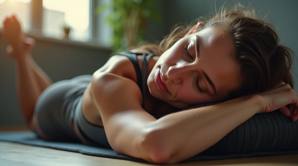 Flux Dev Athlete Recovery scene featuring a serene athlete str 1