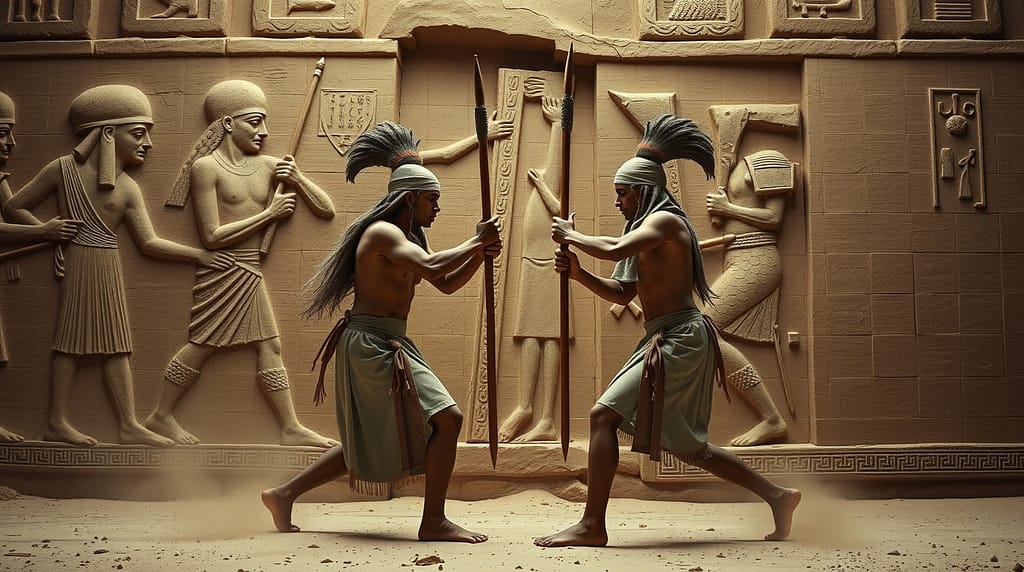 Flux Schnell Cinematic scene inspired by ancient Egyptian tomb 1