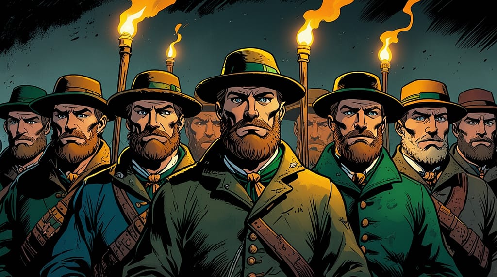 Phoenix 10 Group of Fenian rebels with strong facial features 0