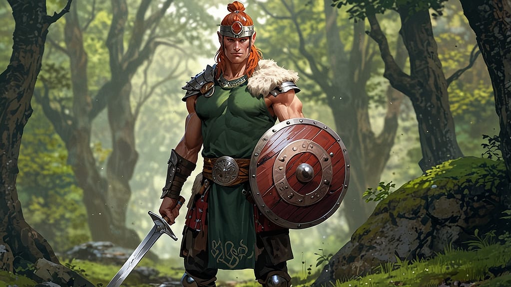 Leonardo Anime XL Celtic warrior wearing traditional clothing 0
